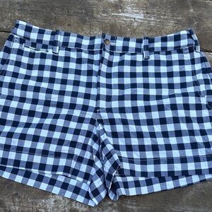 Polo Ralph Lauren Navy and White gingham plaid Women's Shorts size 8